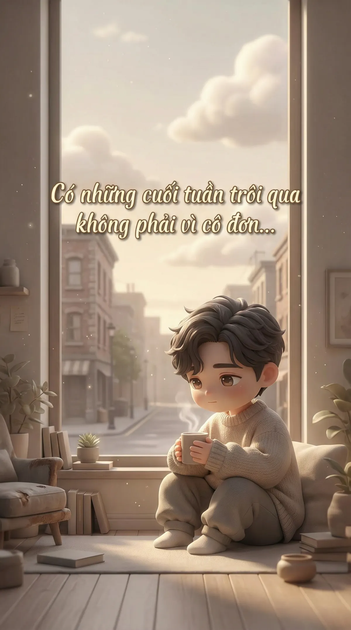 Có những cuối tuần trôi qua không phải vì cô đơn… mà vì ta đang học cách ở yên cùng nỗi nhớ.